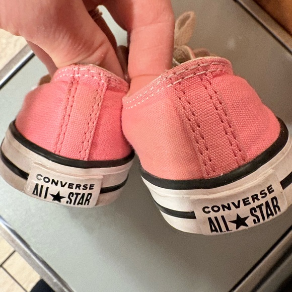 Converse Lace-up Kids Pink Sneakers - Picture 6 of 11